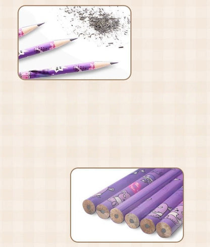 Pack of 12 Princess Spider HB Pencils with erasers Kids Children Party Bag Fillers School Office (Panda)