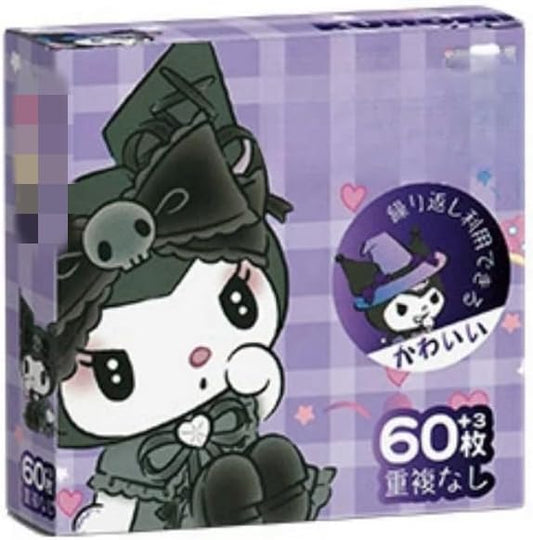 60pcs Kids Toddlers Princess Mickey Dinosaur Stickers Party Bag Fillers Boys Girls Teachers as Reward Craft Scrapbooking in Box Gift Set (Kuromi)