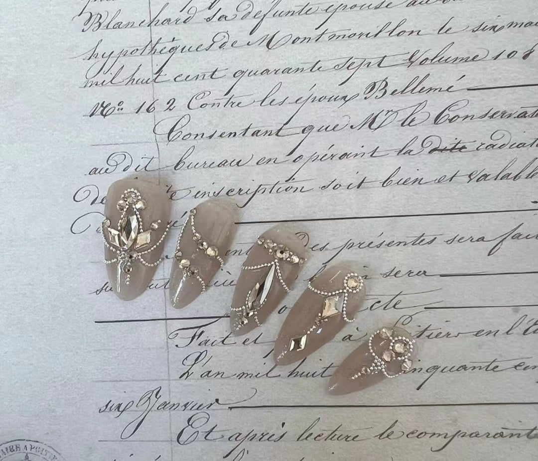 3D Nail Art Decorations Tool Nails Art Mini Micro Steel Nail Beads for Craft Nail Decoration, Silver Gold in box 6 Sizes (Silver)