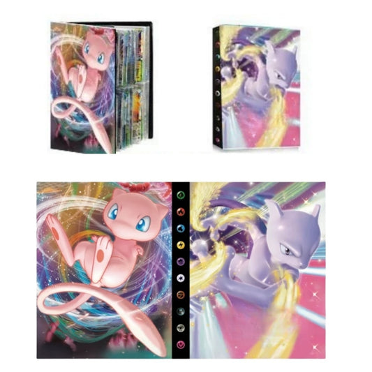 Card Binder for trading cards, 4-Pocket Collection Card Holder, Card Album Case Folder book, 30 Pages 240 Cards Capacity Collectible Card Case Folder Album（Colour 2）