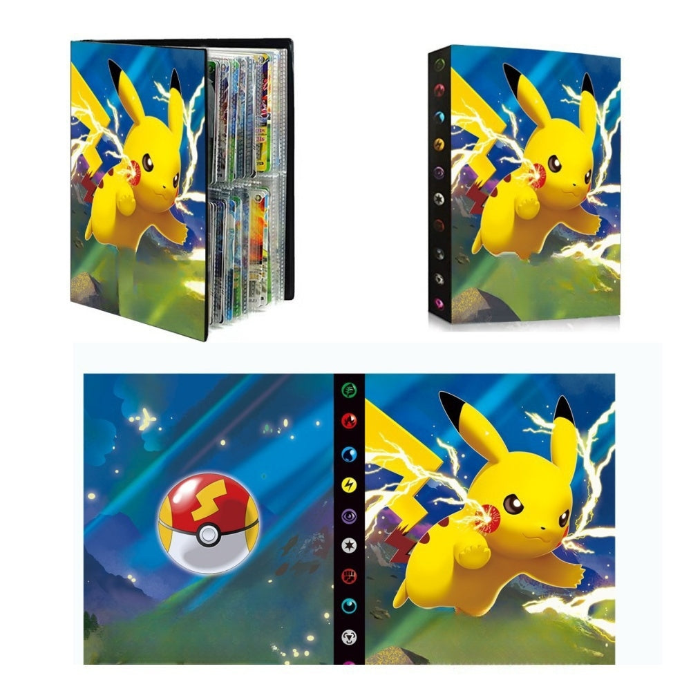 Card Binder for trading cards, 4-Pocket Collection Card Holder, Card Album Case Folder book, 30 Pages 240 Cards Capacity Collectible Card Case Folder Album（Colour 1）