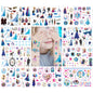 10 Sheets Kids  rincess Temporary Tattoos Sticker Waterproof Superhero Stickers Fake tattoo Party Bag Fillers (Frozen)